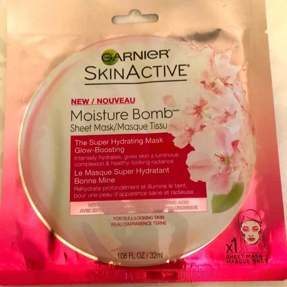 👀4/$25 Garnier 2 SkinActive Super Hydrating & Glow-Boosting Sheet Masks - Picture 2 of 7